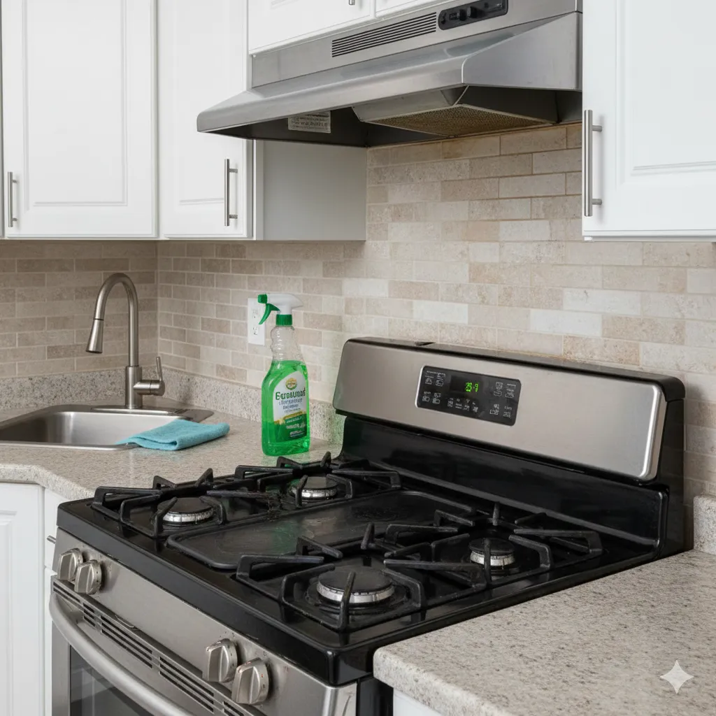 Effectively Clean a Greasy Kitchen Stove